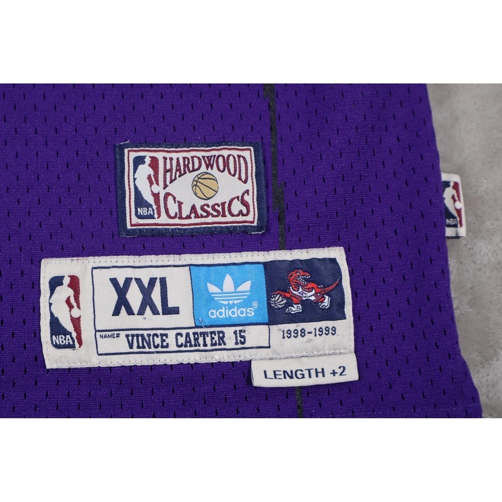 Toronto Raptors Jersey Mens 2XL Purple NBA Basketball Vince Carter Adidas - Picture 4 of 12